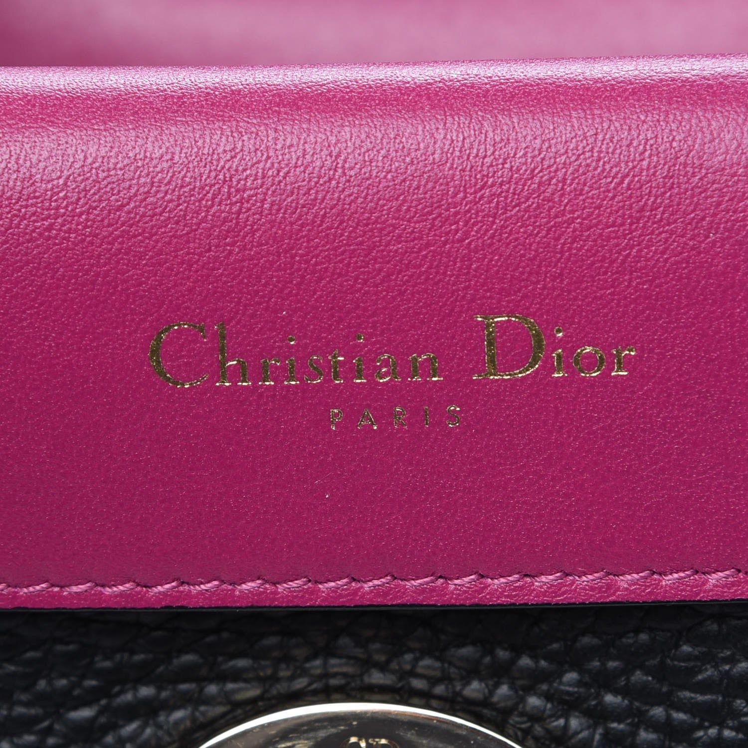 Christian Dior Bullcalf Mini Be Dior Flap Black Rose Indien 7 of 13