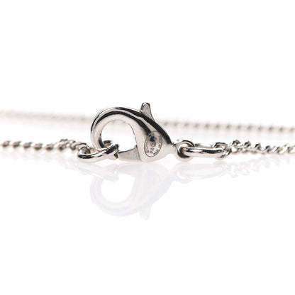 Chanel Baguette Crystal CC Pendant Necklace Silver 4 of 5