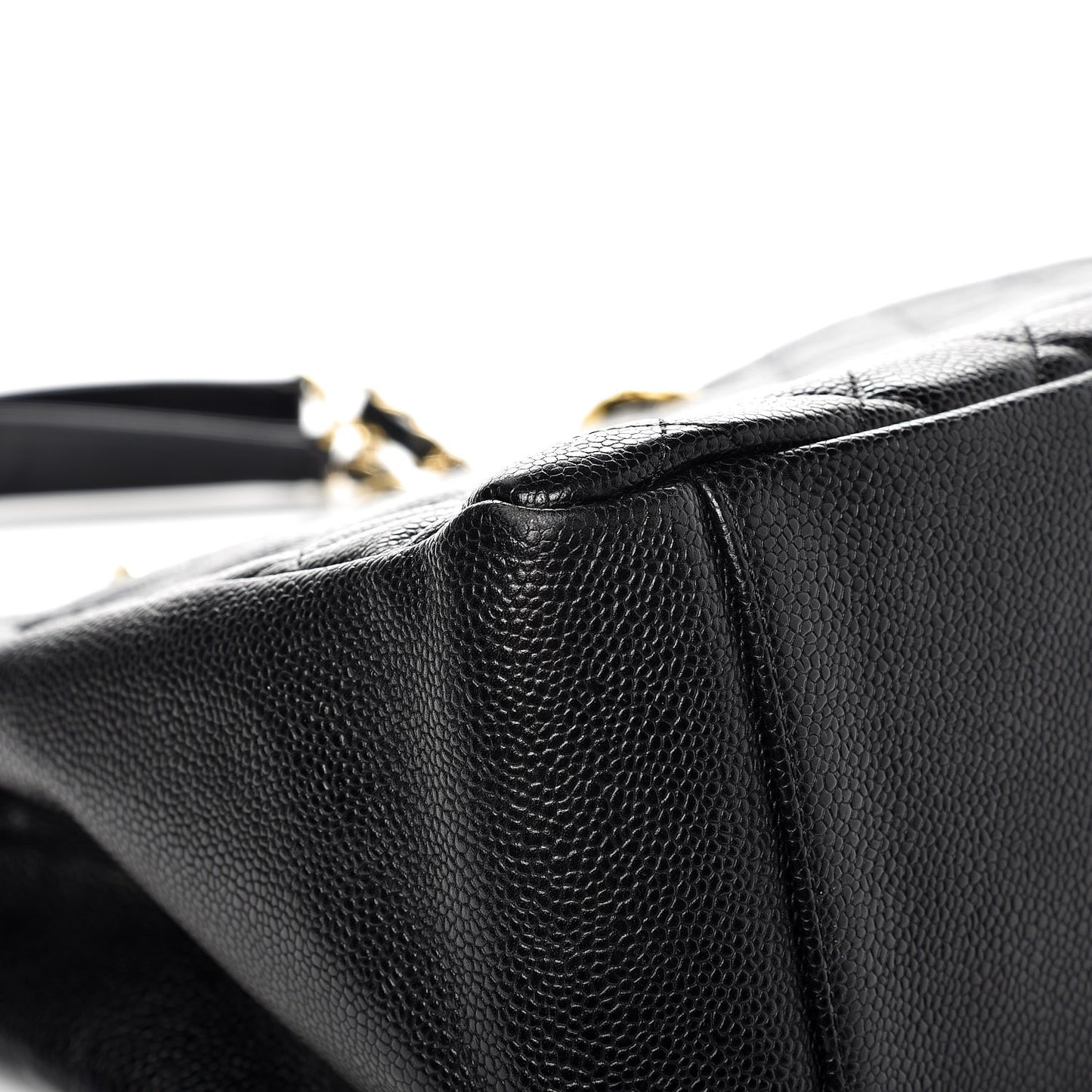 Caviar Quilted Grand Shopping Tote GST Black