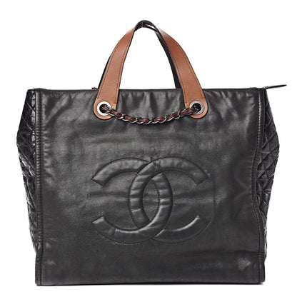 Chanel Iridescent Calfskin In the Mix Tote Black 1 of 17