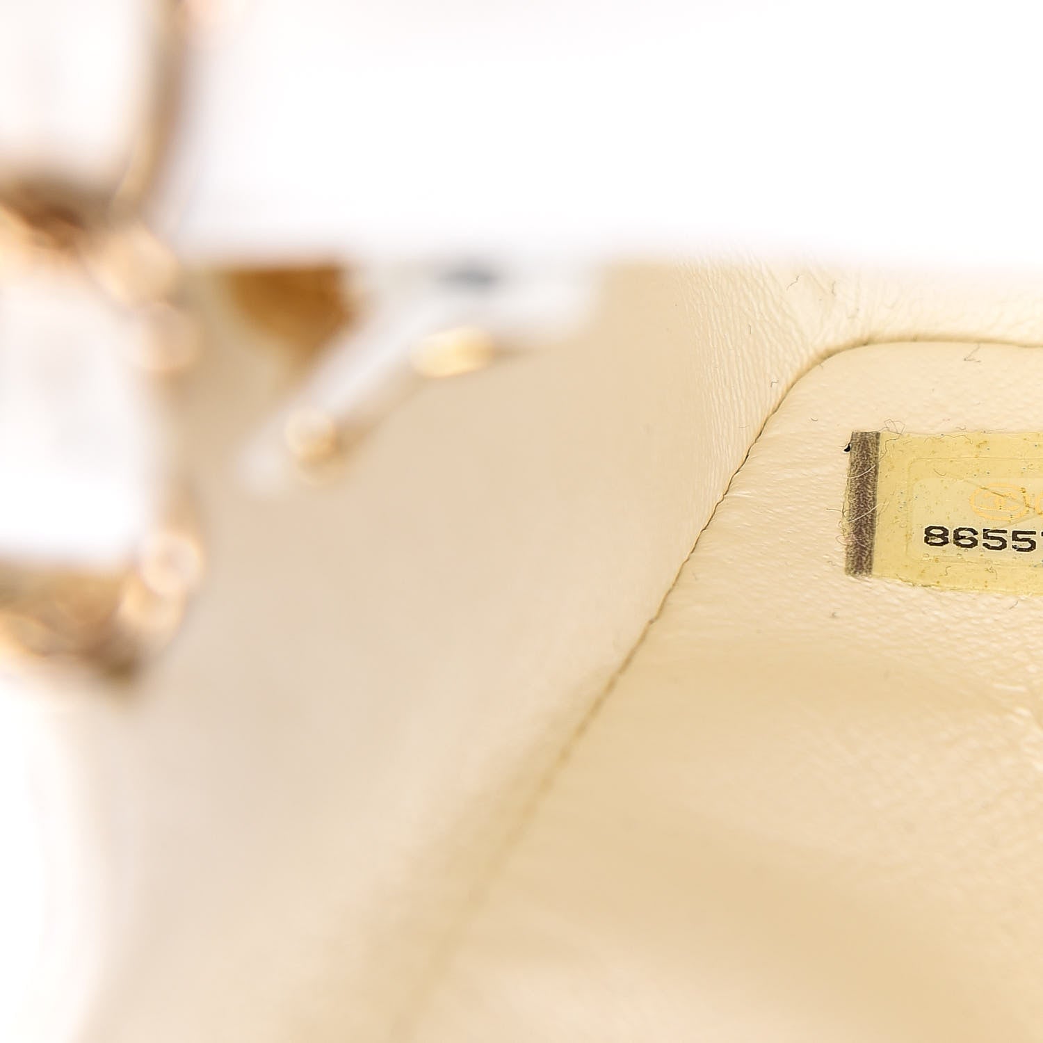 Chanel Caviar Quilted Mini Square Flap White 7 of 14