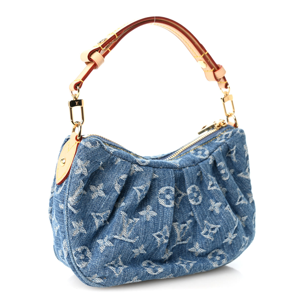 Louis Vuitton Monogram Denim Pochette Valley Blue 3 of 9