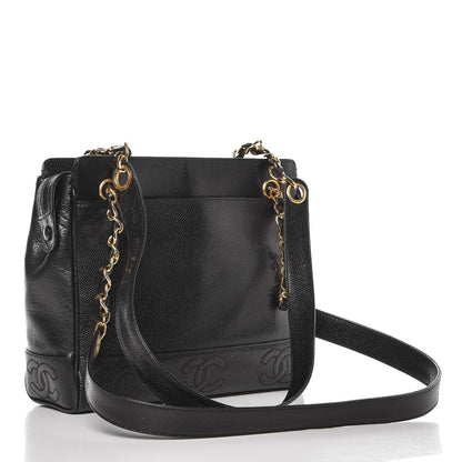 Chanel Caviar CC Shoulder Bag Black 3 of 12