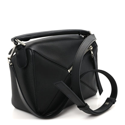 Loewe Calfskin Small Puzzle Bag Black 2 of 10
