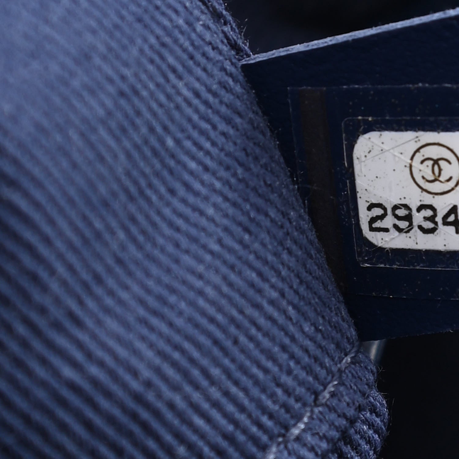 Chanel Mixed Fibers Striped Medium Deauville Tote Navy Blue 7 of 10