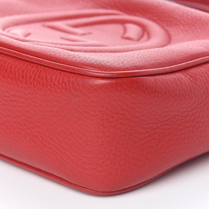 Gucci Pebbled Calfskin Small Soho Disco Bag Tabasco Red 9 of 14