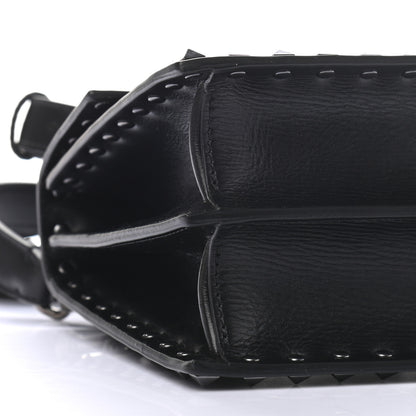 Valentino Garavani Calfskin Rockstud Flap Top Handle Crossbody Bag Black 5 of 8