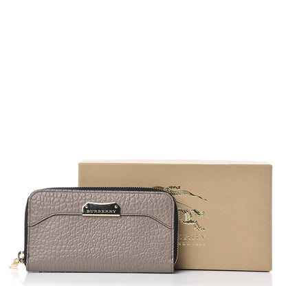 Burberry Heritage Grain Zip Around Wallet Pale Taupe 11 of 11