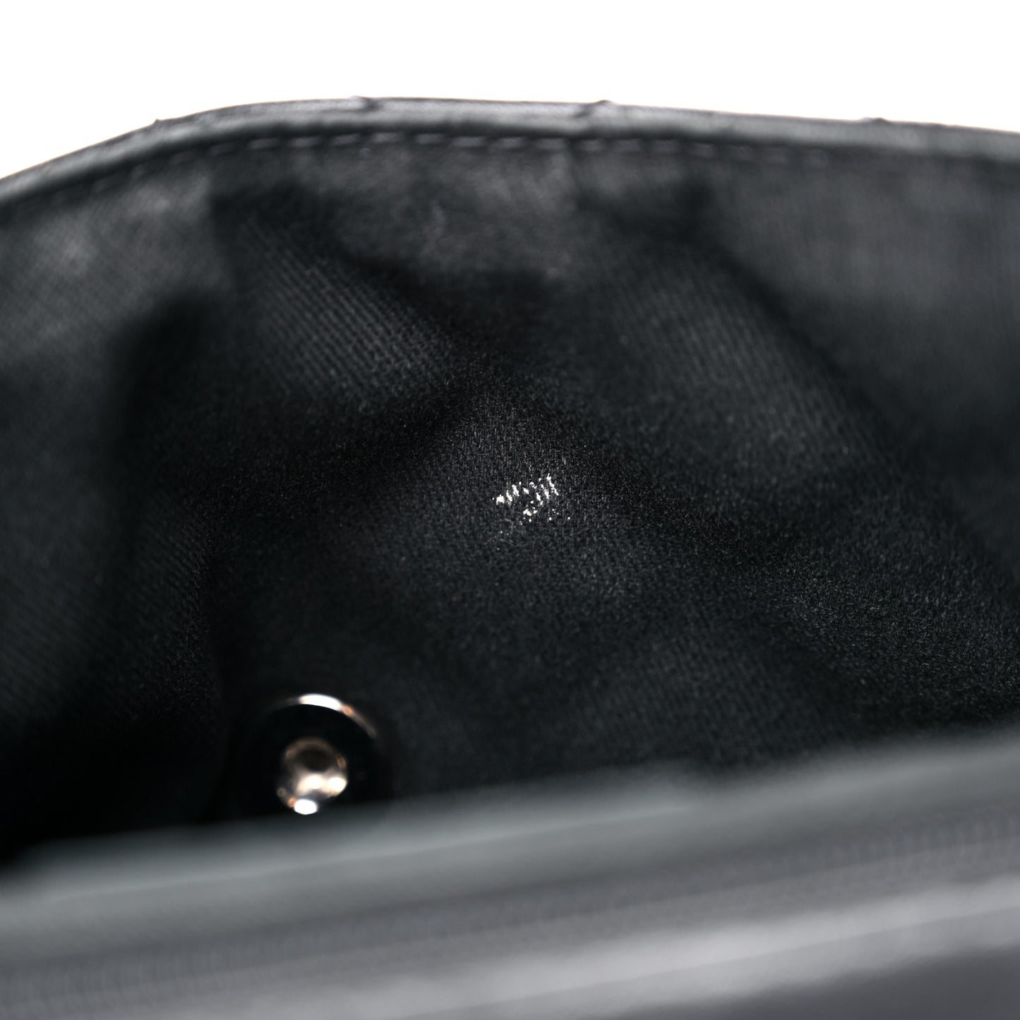 Lambskin Quilted Messenger Bag Black