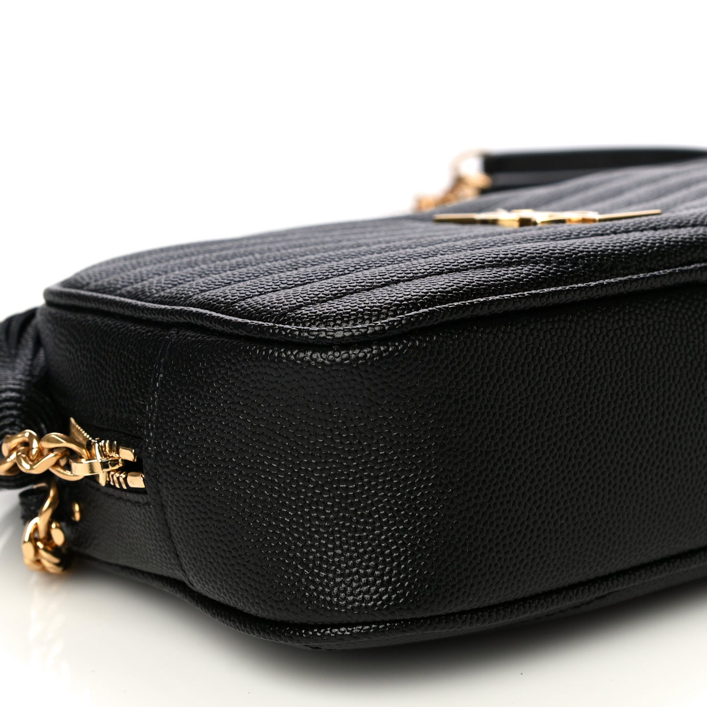 Grain De Poudre Matelasse Monogram Mini Lou Camera Bag Black