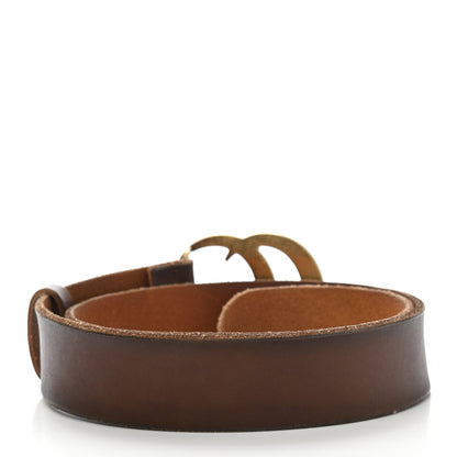 Gucci Faded Calfskin Double G 40mm Belt 80 32 Cuir 2 of 7
