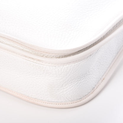 Hermes Taurillon Clemence Evelyne II PM White 14 of 20
