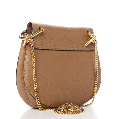 Chloe Grained Lambskin Mini Drew Shoulder Bag Nut 3 of 9