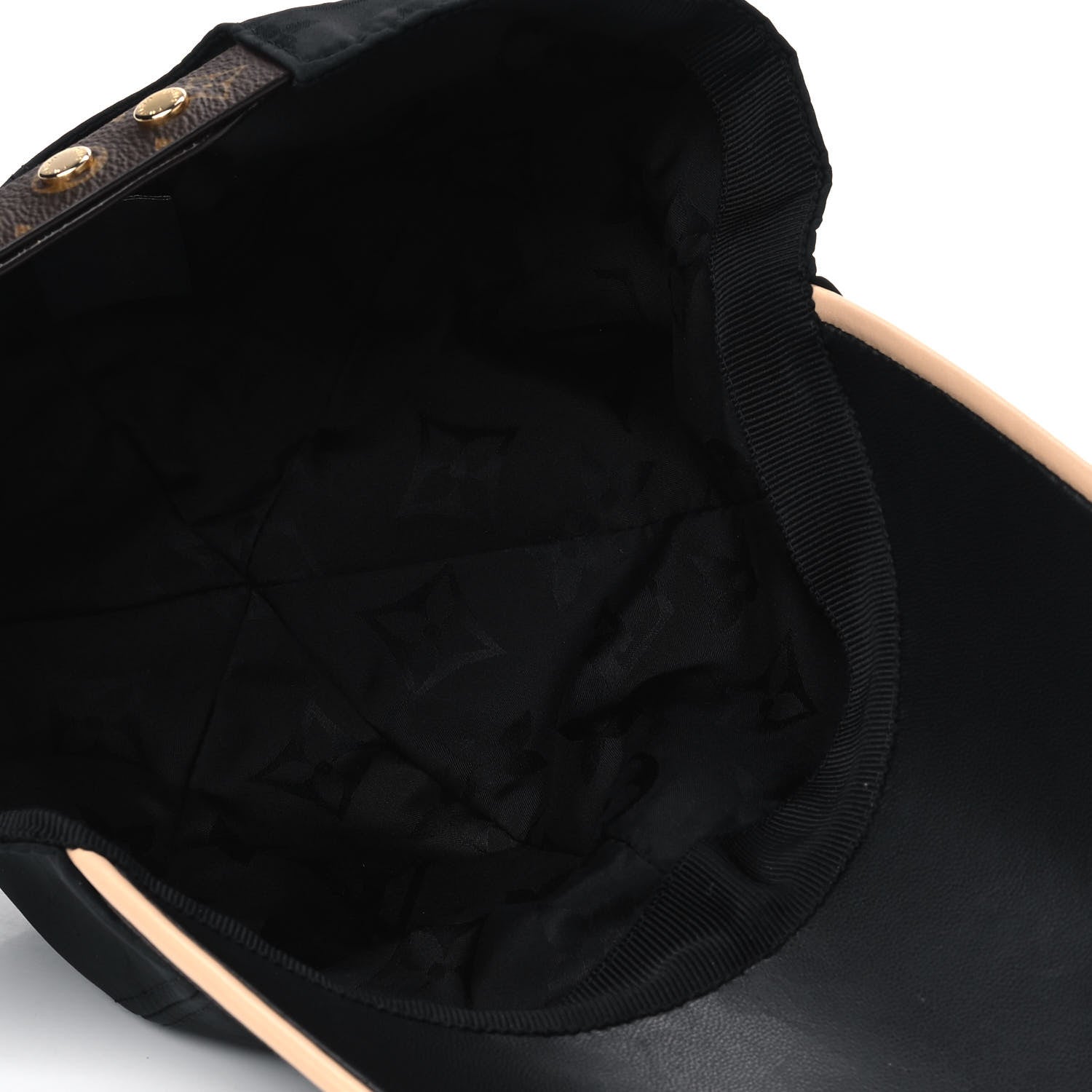 Louis Vuitton Polyester Silk Monogram LV Get Ready Cap M Black 4 of 4