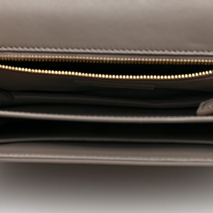 Saint Laurent Smooth Calfskin Le Maillon Satchel Greyish Brown 5 of 9
