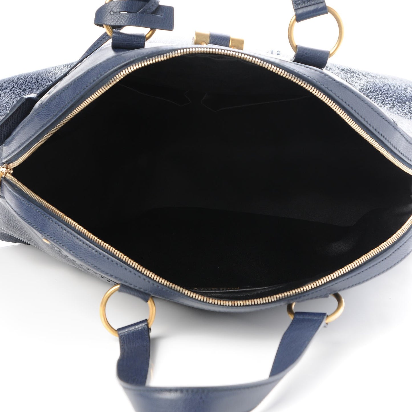 Calfskin Oversized Muse Navy Blue