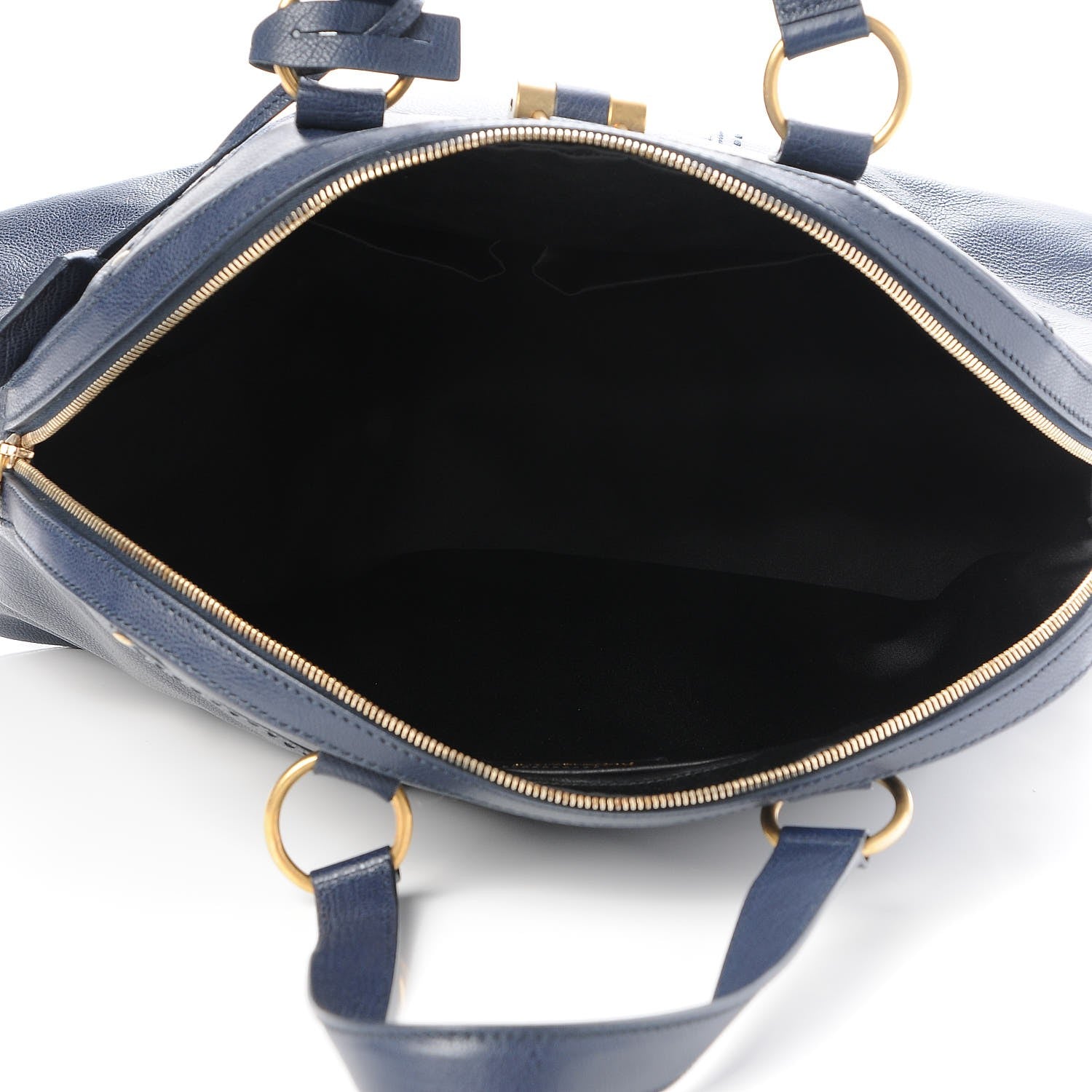 Saint Laurent Calfskin Oversized Muse Navy Blue 5 of 7