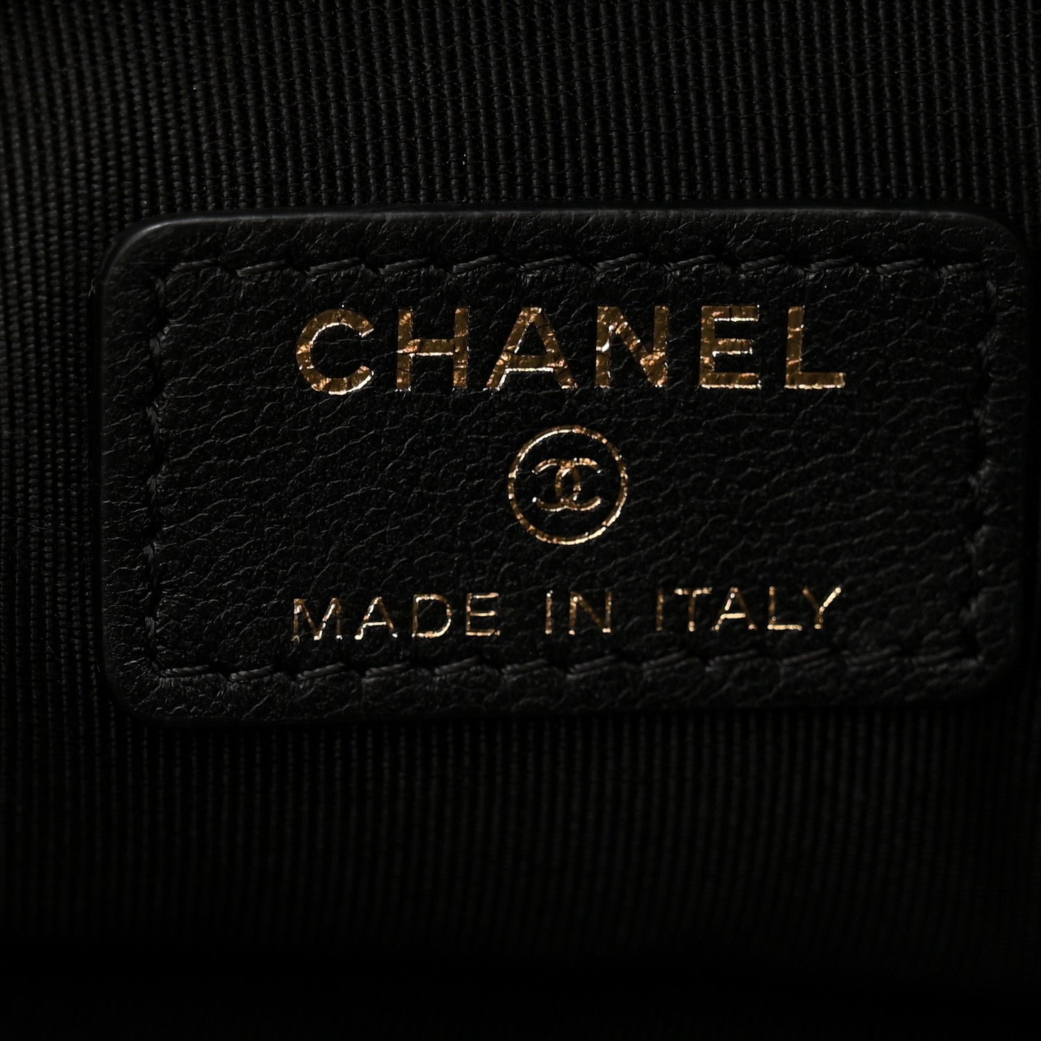 Chanel Lambskin Quilted Egyptian Amulet Zipped Pouch Black 6 of 11