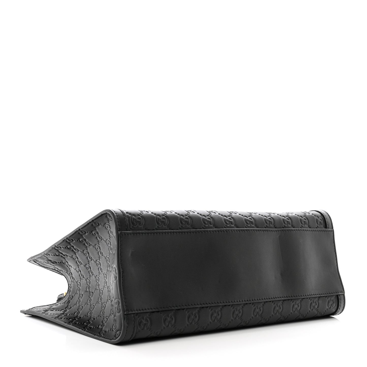 Guccissima Medium Padlock Tote Black