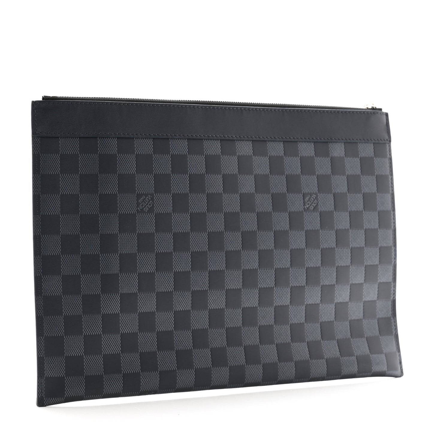 Damier Infini Discovery Pochette GM Onyx Silver