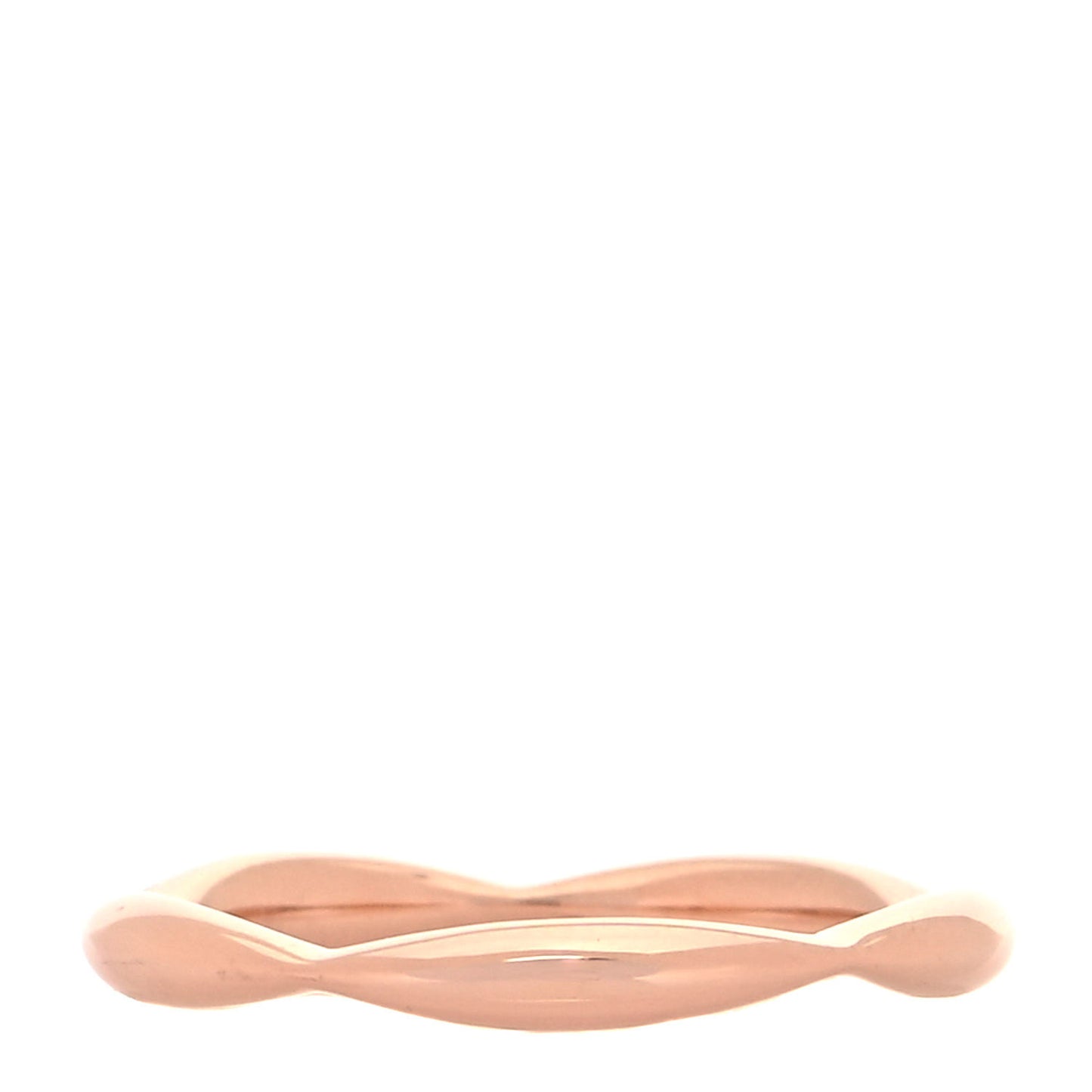 18K Rose Gold Diamond Camellia Band Ring 49 4.75