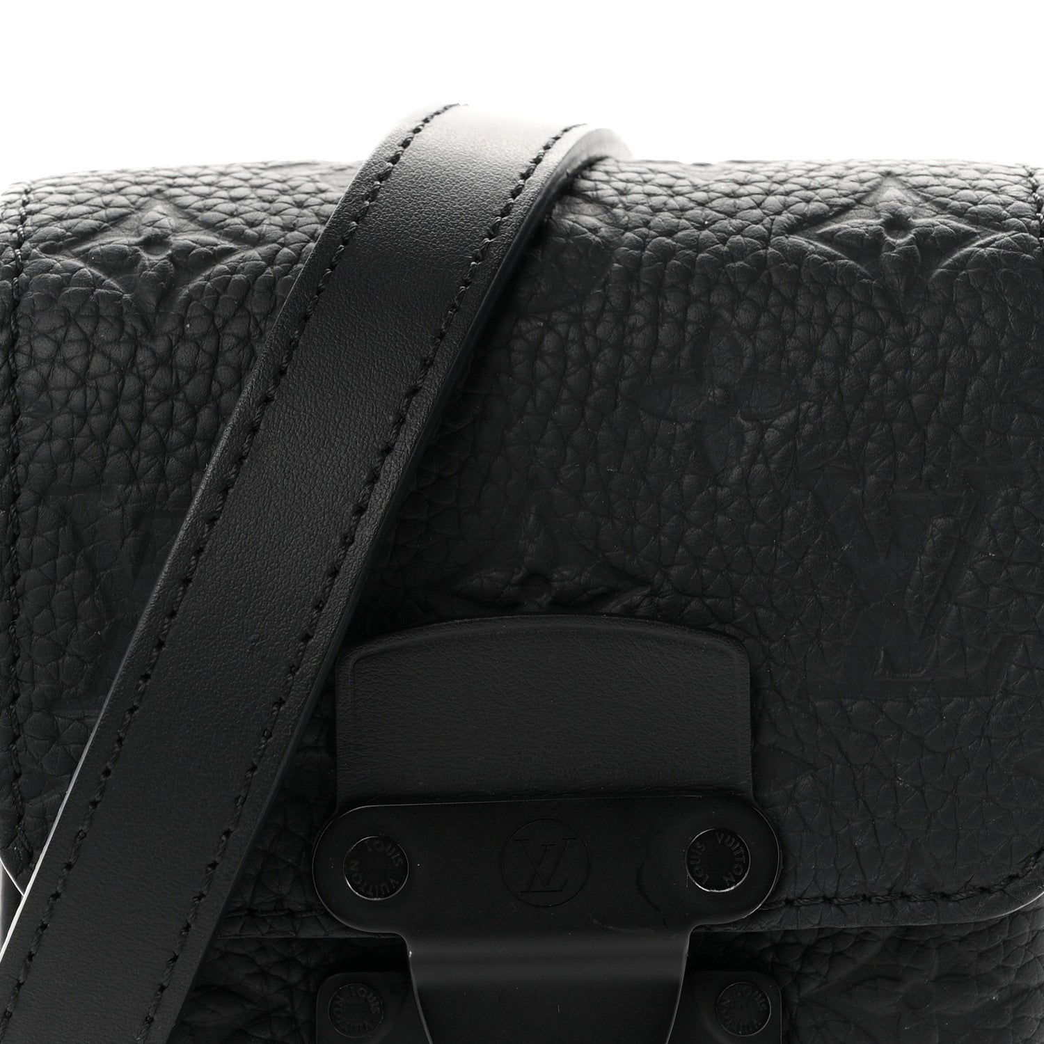 Louis Vuitton Taurillon Monogram S Lock Wearable Wallet Black 6 of 8