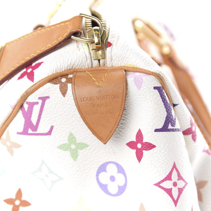 Louis Vuitton Monogram Multicolor Speedy 30 White 6 of 11