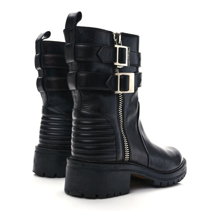 Givenchy Calfskin Combat Boots 39.5 Black 4 of 10