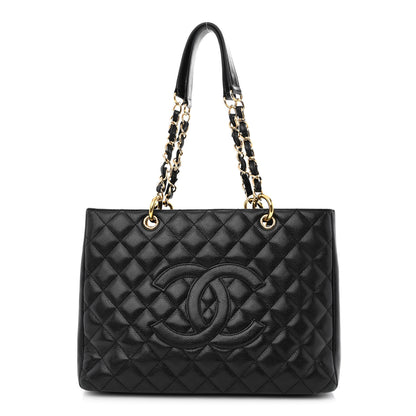 Chanel Caviar Quilted Grand Shopping Tote GST Black 1 of 13