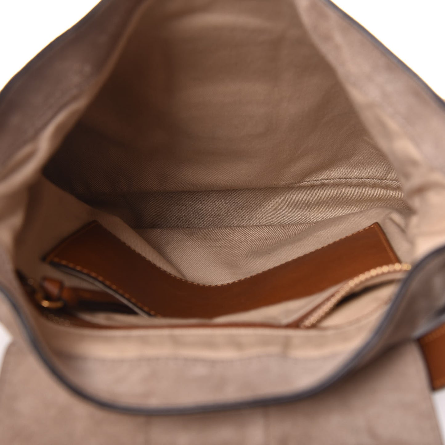 Suede Calfskin Small Lexa Shoulder Bag Motty Grey