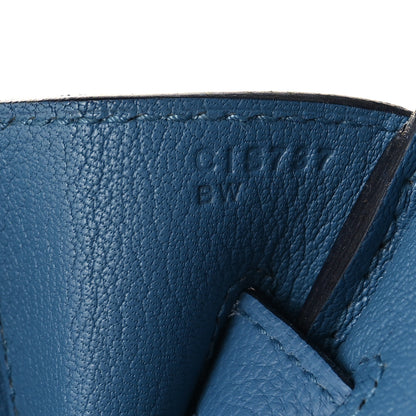 Hermes Togo Birkin 30 Bleu Azur 6 of 12