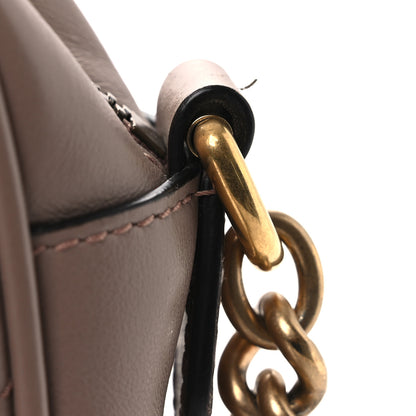 Gucci Calfskin Matelasse Small GG Marmont Chain Shoulder Bag Porcelain Rose 12 of 13