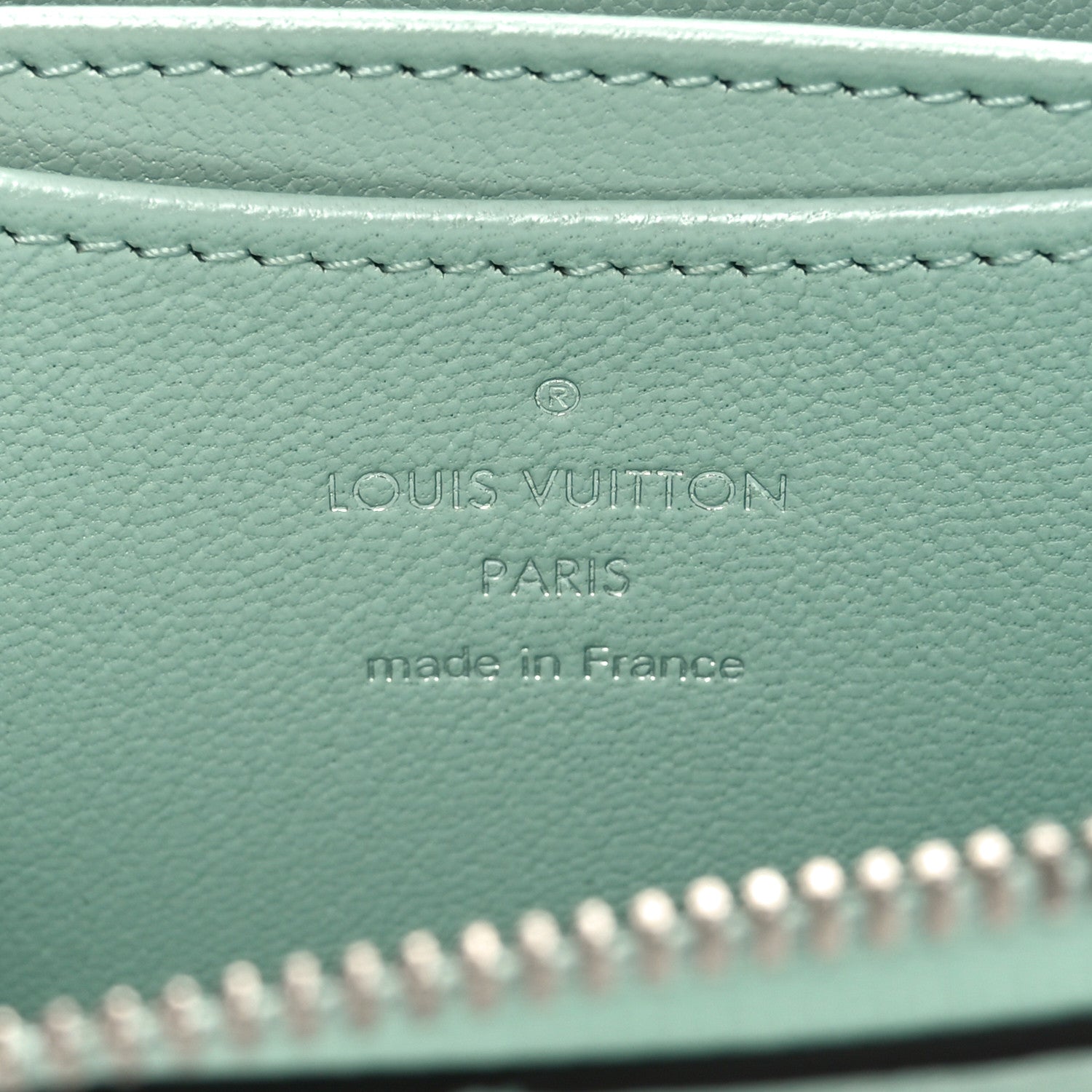 Louis Vuitton Ostrich Zippy Coin Purse Candy Green 6 of 6