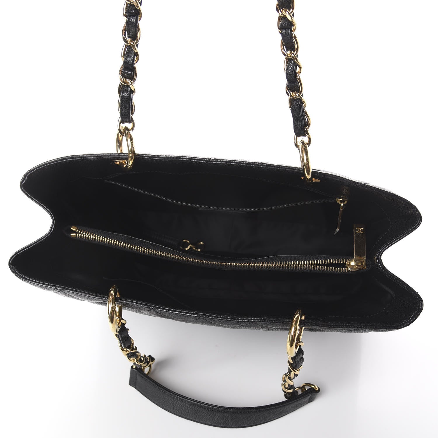 Chanel Caviar Quilted Grand Shopping Tote GST Black 4 of 9