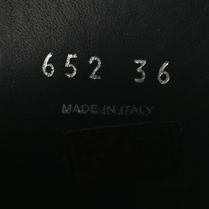 Prada Spazzolato Metal Triangle Logo 40mm Loafer Mules 36 Black 6 of 8