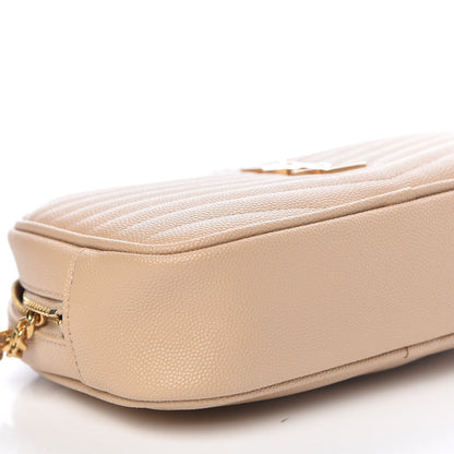 Saint Laurent Grain De Poudre Matelasse Monogram Mini Lou Camera Bag New Powder 8 of 16