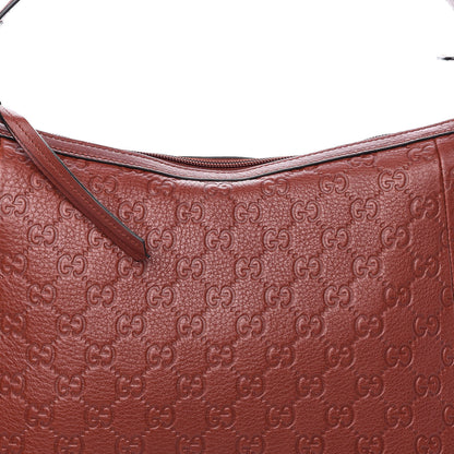 Gucci Guccissima Large Bamboo D-Ring Hobo Burgundy 10 of 10
