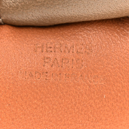 Hermes Milo Lambskin Grigri Rodeo Horse Bag Charm MM Gold Craie Etoupe 3 of 5