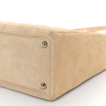 Christian Dior Suede Cannage Large Lady Dior Beige 10 of 10