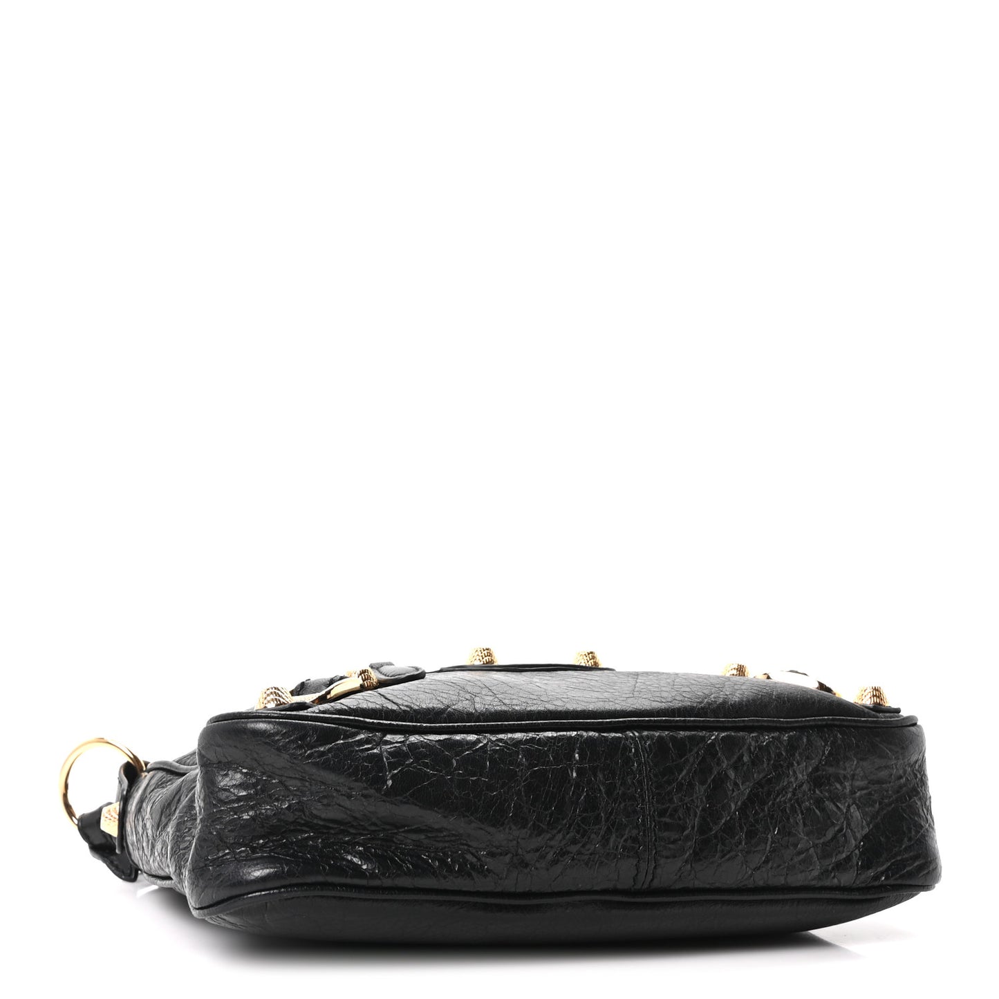 Agneau Giant 12 Gold Hardware Hip Black