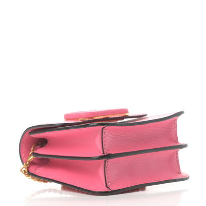 Valentino Garavani Smooth Calfskin Vlogo Compact Wallet with Chain Feminine Pink 4 of 10