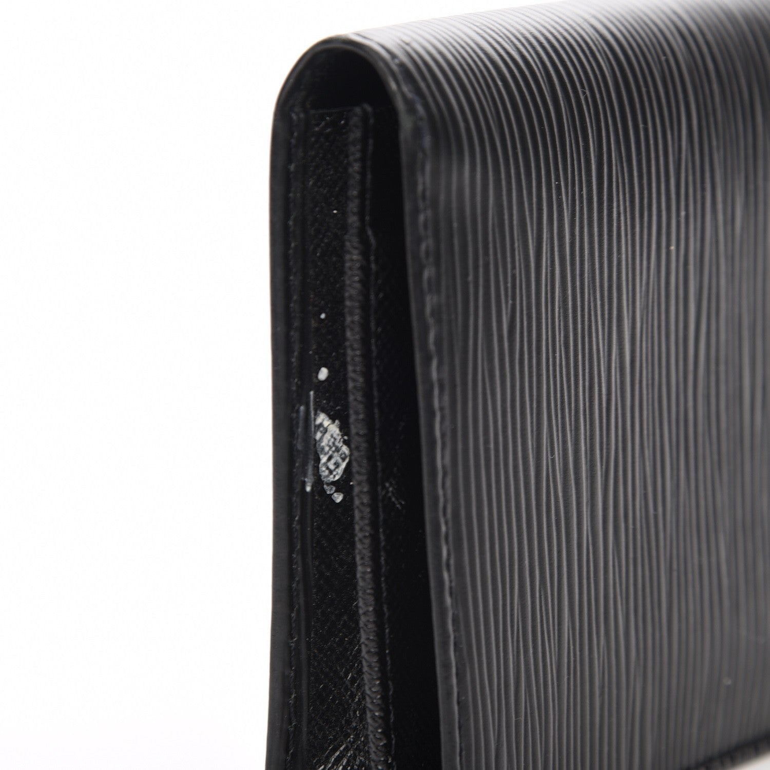 Louis Vuitton Epi Checkbook Organizer Wallet Black 5 of 9