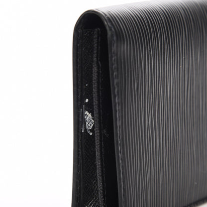 Louis Vuitton Epi Checkbook Organizer Wallet Black 5 of 9
