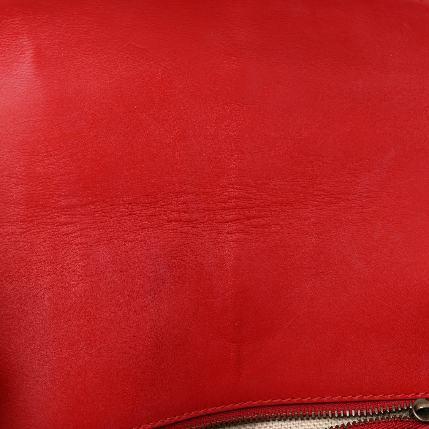 Monogram Ruinart Calfskin Medium Lady Web Shoulder Bag Beige Ebony Hibiscus Red