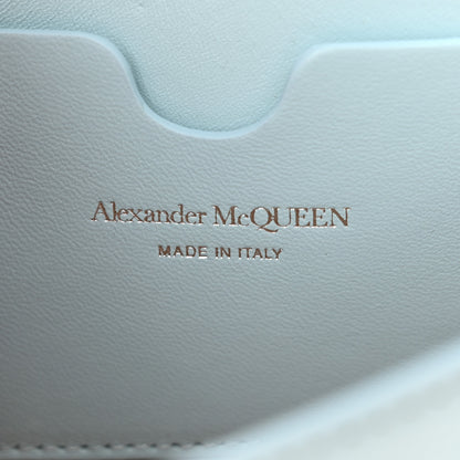 Alexander McQueen Skull Four Ring Knuckle Crossbody Bag Light Blue 6 of 10