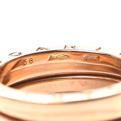 Bulgari 18K Rose Gold B.Zero1 Three-Band Ring 58 8.25 5 of 6