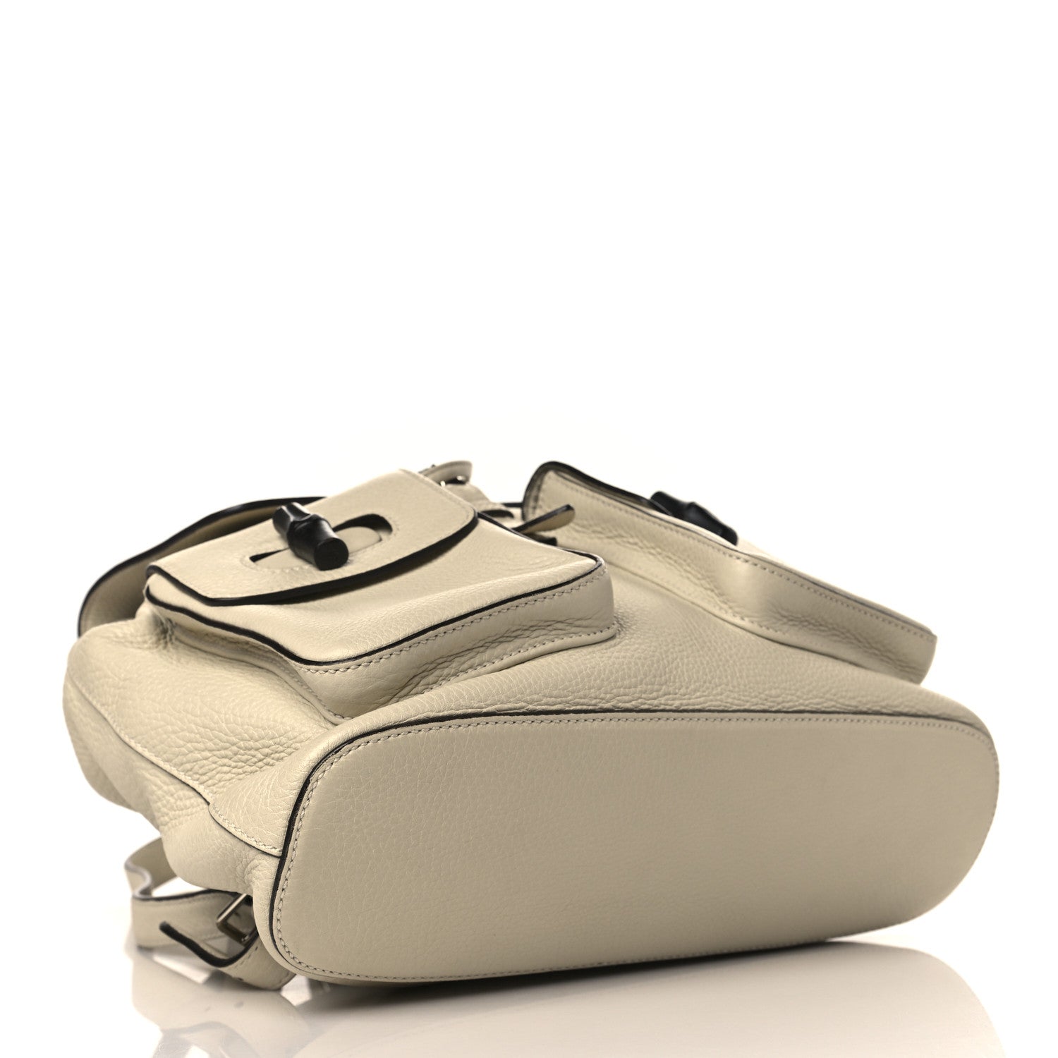 Gucci Cellarius Calfskin Medium Bamboo Backpack Mystic White 4 of 9