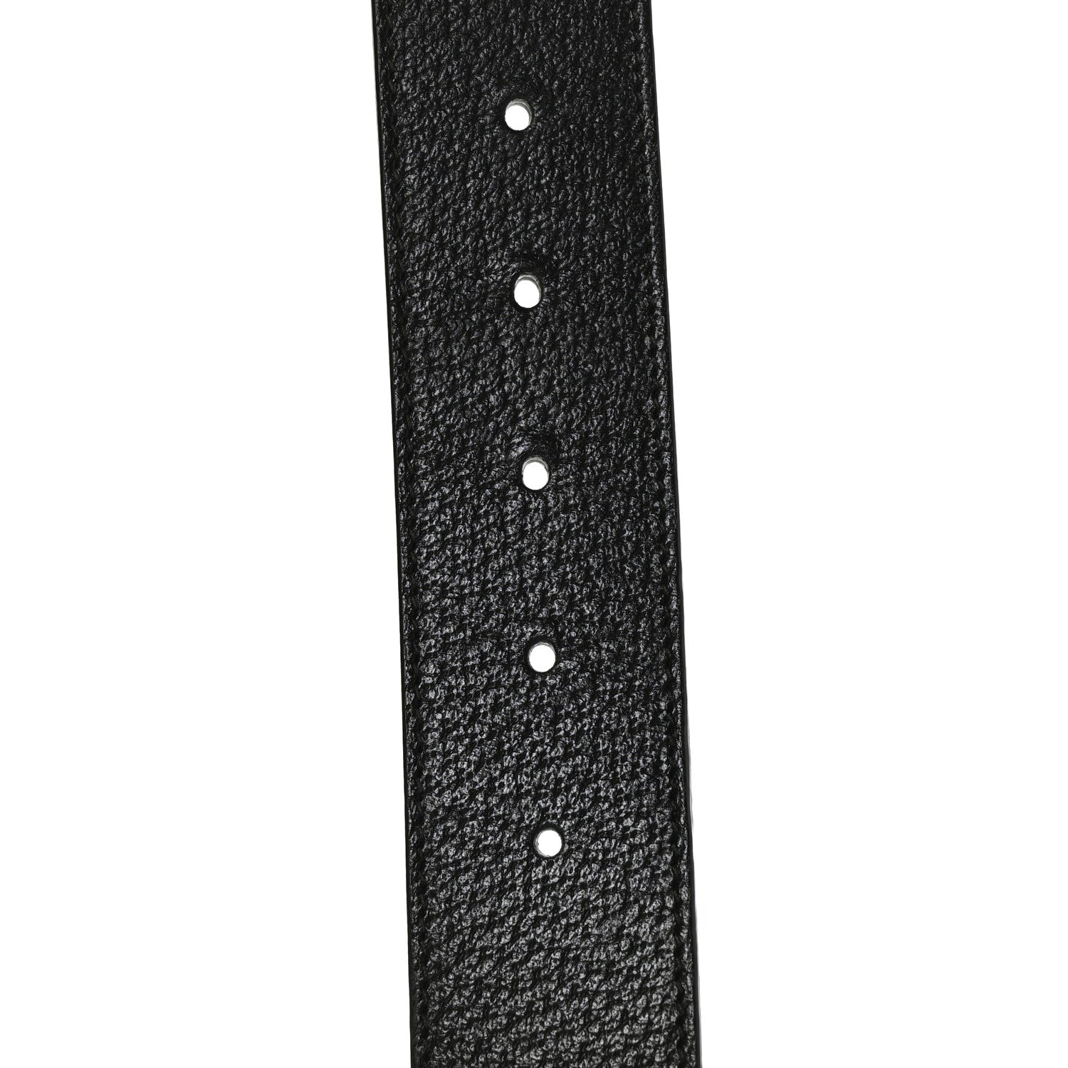Gucci Textured Dollar Calfskin Nickel Double G 40mm Belt 85 34 Black 7 of 8