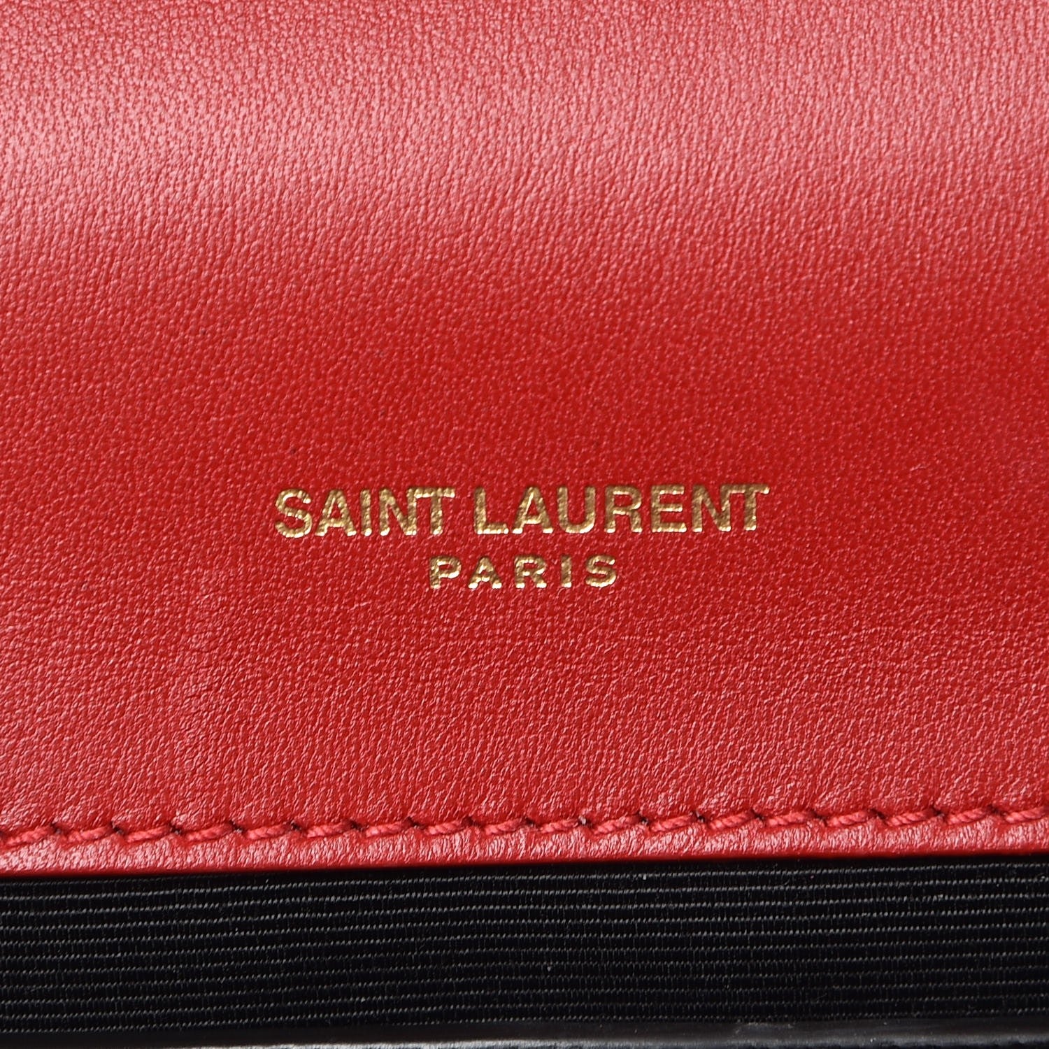 Saint Laurent Patent Small Monogram Kate Satchel Red 6 of 7