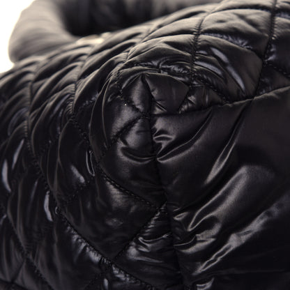 Chanel Nylon Quilted Large Coco Cocoon Tote Black 7 of 11